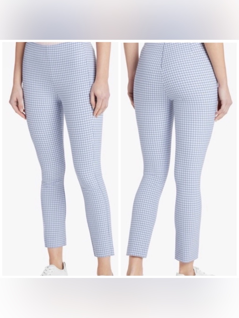 Rag & Bone Simone Blue Gingham Slim Ankle Pants Size 4